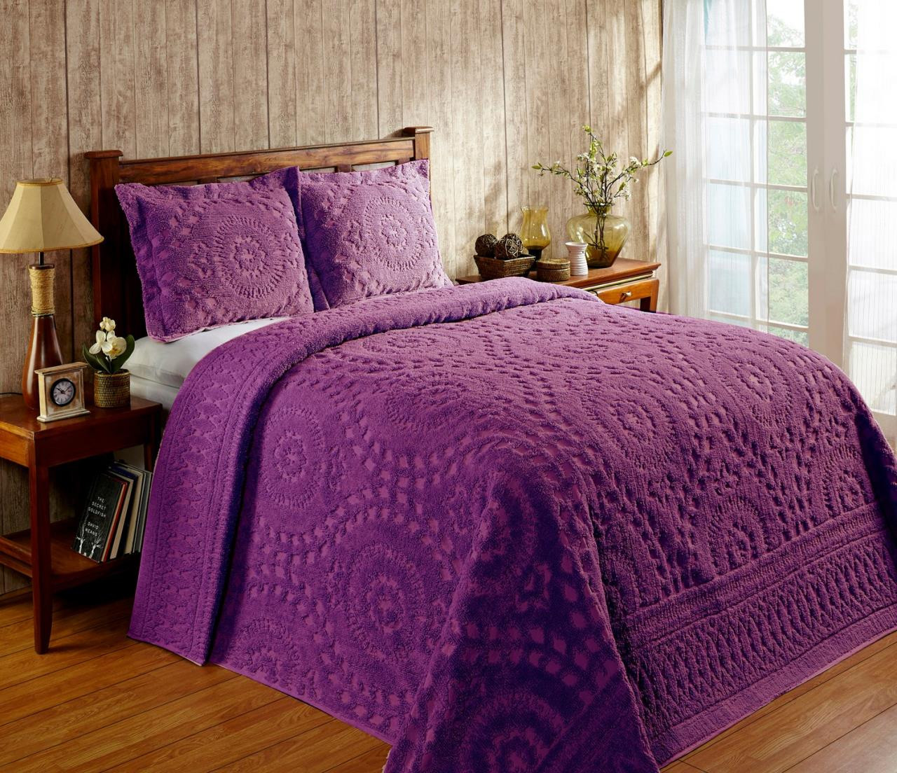 Rio Teal Bedspread by Better Trends | Paul's Home Fashions, image size:1280x1104