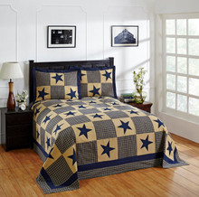 Star Blue Gold Bedspread - 840053068929