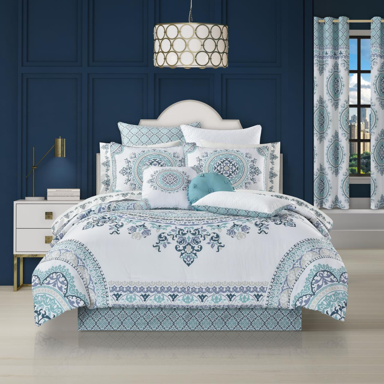 Afton Blue Bedding Collection -