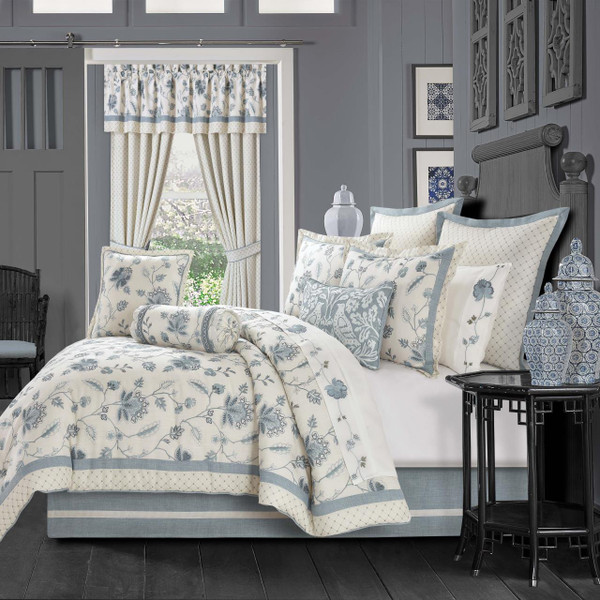 Blue Garden Comforter Collection -