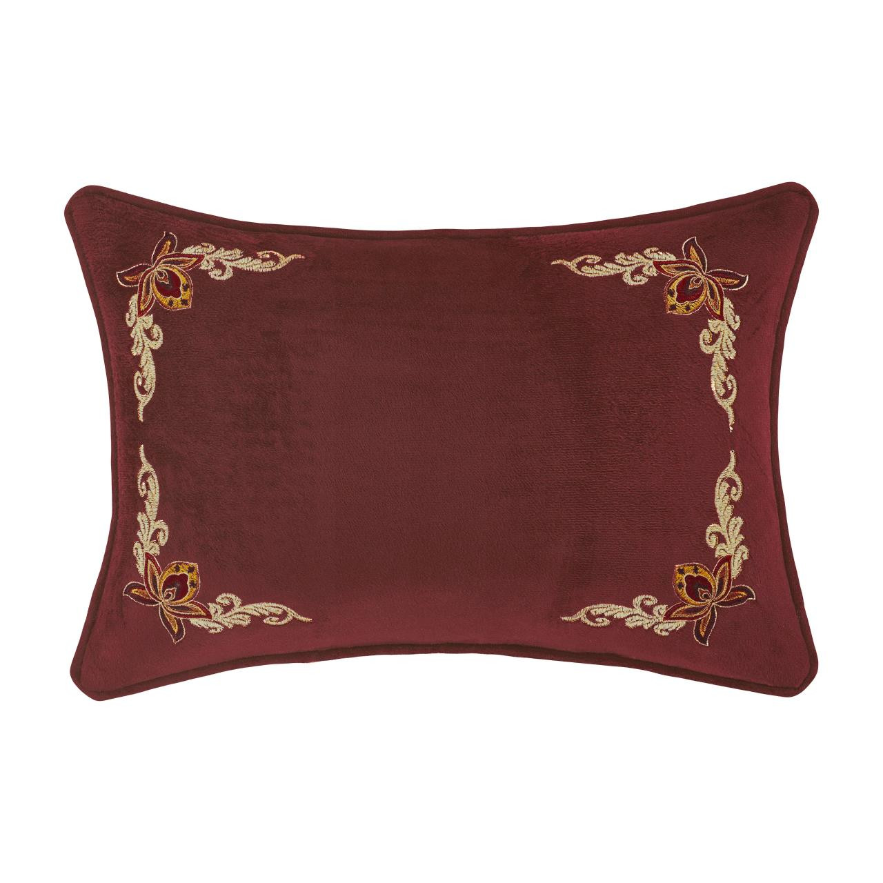 Montecito Red Boudoir Pillow by Royal Court Paul's Home Fashions