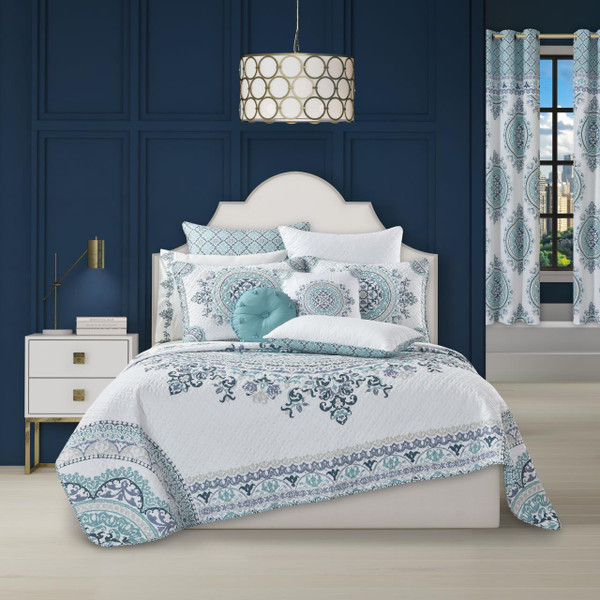 Afton Blue Quilt Set - 193842130315