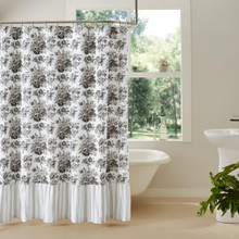 Annie Portabella Floral Shower Curtain - 810055893492