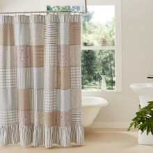 Kaila Floral Patchwork Shower Curtain - 810055894901