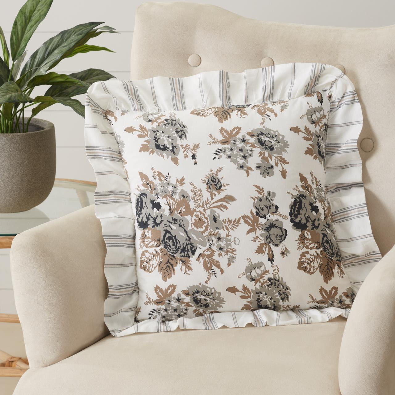 Annie Portabella Floral Decorative Pillow - 810055893461