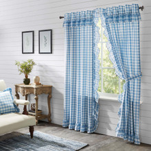 Annie Buffalo Blue Check Curtain Pair - 810055892747