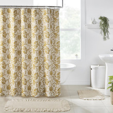 Dorset Gold Floral Shower Curtain - 840233904665