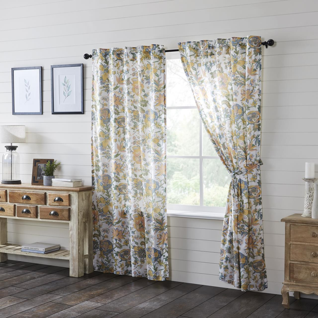 Wilder French Country Floral Curtain Collection -