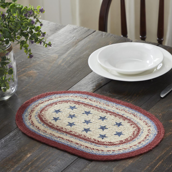 Celebration Jute Oval Placemat - 840233906942