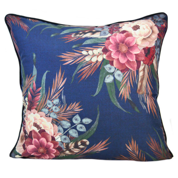 Tartan Floral Pillow - 754069202126