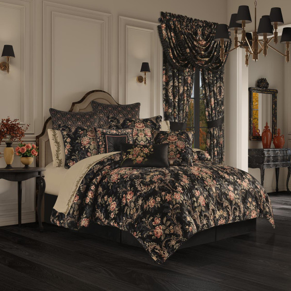 Chanticleer Black Comforter Set - 193842129234