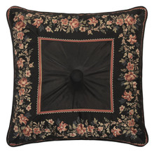 Chanticleer Black 18" Square Pillow - 193842129166
