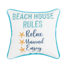 Beach House Rules Pillow - 008246315247