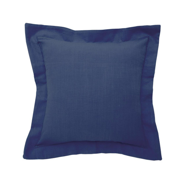 Navy Flange Pillow - 008246317579
