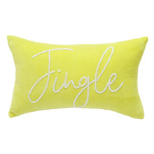 Jingle Citron Velvet Pillow - 008246319436