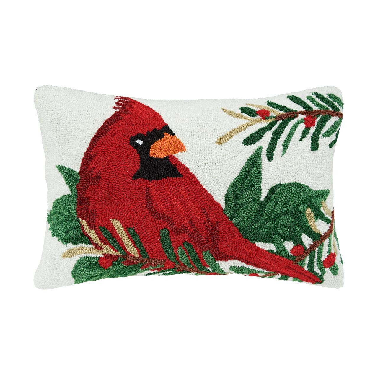 Cardinal Mistletoe Pillow - 008246702825