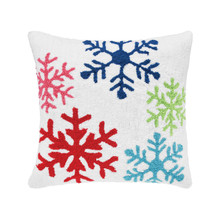 Colorful Snowflake Pillow - 008246702566