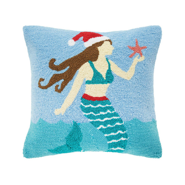 Santa Star Mermaid Pillow - 008246702641
