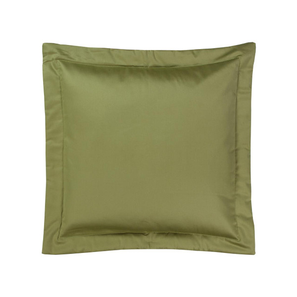 Zen Linen Solid Green Euro Sham - 013864136105