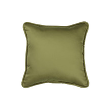 Zen Linen Solid Green Square Pillow - 013864136150