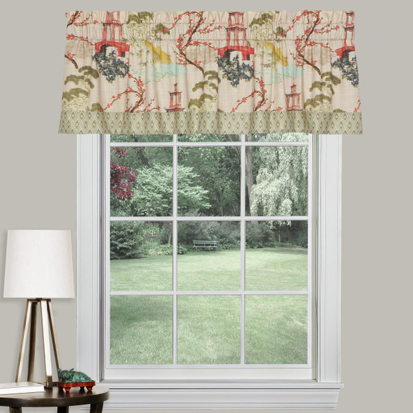 Zen Linen Tailored Valance with Band - 013864136204