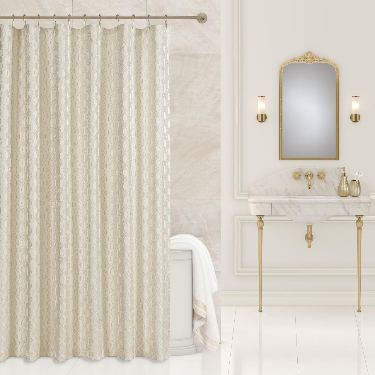 La Boheme Ivory Shower Curtain - 193842129678