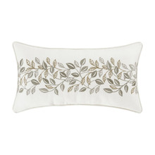 Laurel White Boudoir Pillow - 193842128084