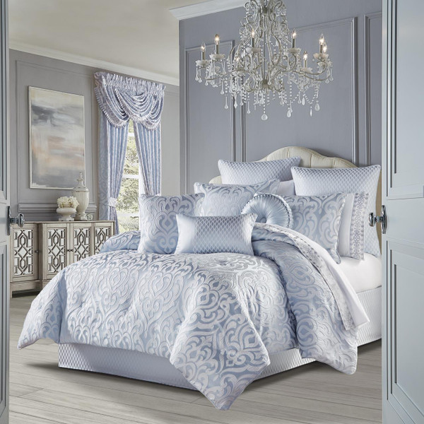 Liana Powder Blue Comforter Set - 193842128695