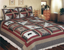 Forest Hill Rustic Patchwork Throw - 637173736049