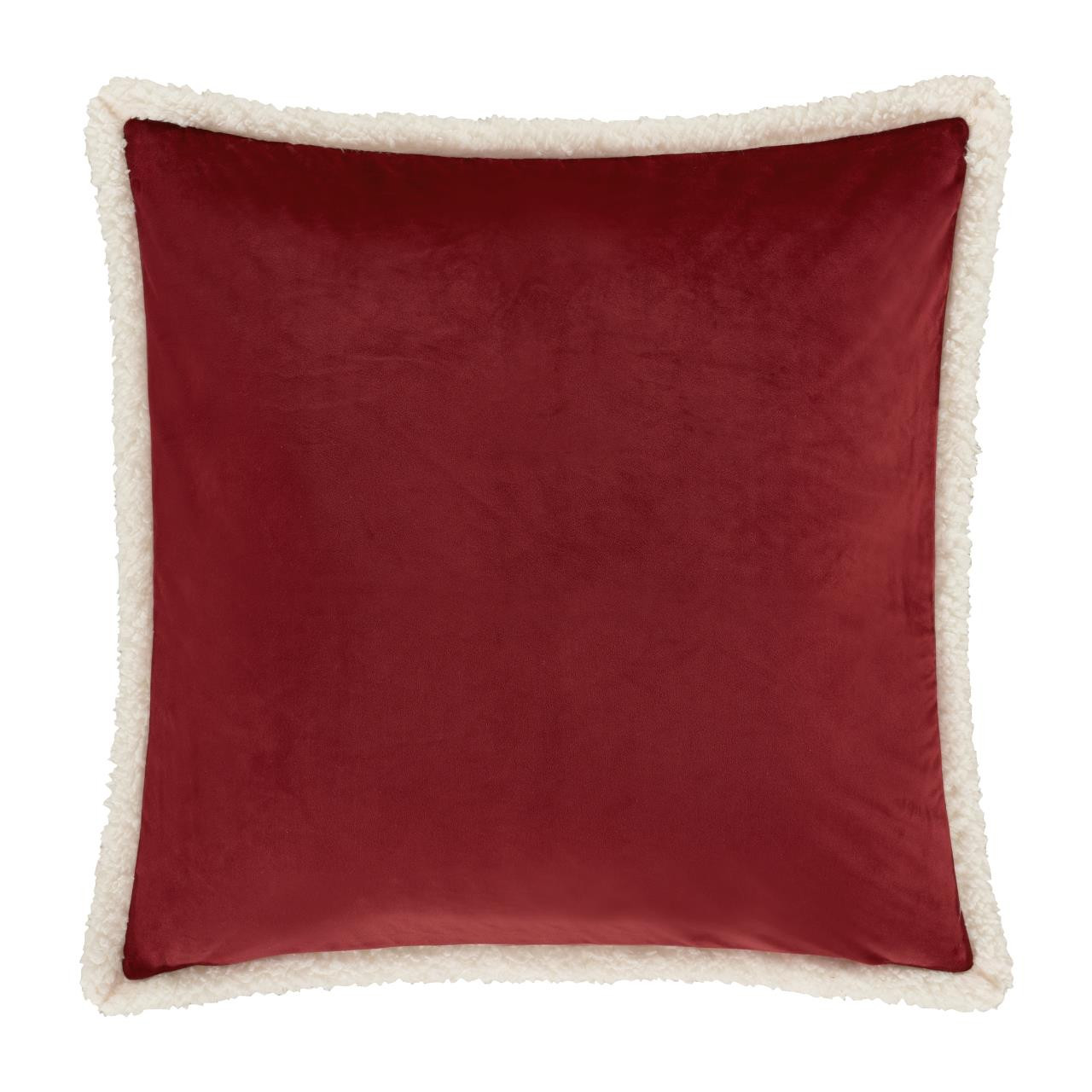 Casey Sherpa Crimson Quilted Euro Sham - 193842131756