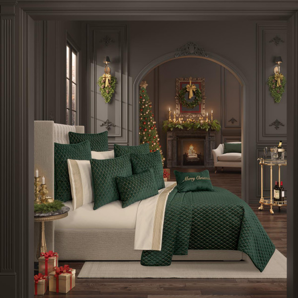 Grandeur Evergreen Quilt Set - 193842131688
