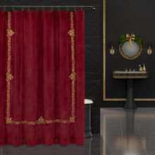 Noelle Crimson Shower Curtain - 193842132517