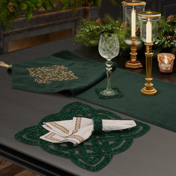 Noelle Evergreen Placemat Set - 193842132616