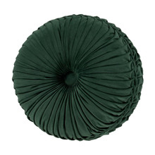 Noelle Evergreen Tufted Round Pillow - 193842131497