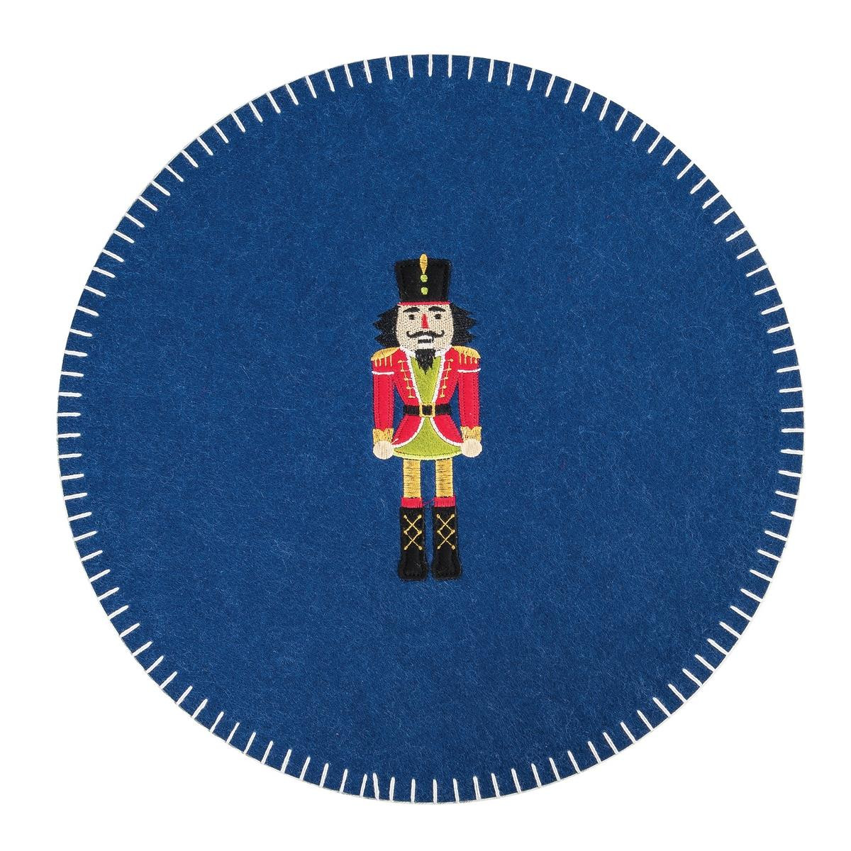 Nutcracker Felt Round Placemat by C&F Home Paul's Home Fashions