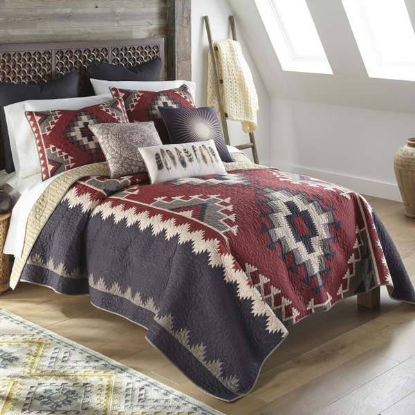 Mojave Red Southwestern Quilt Collection -