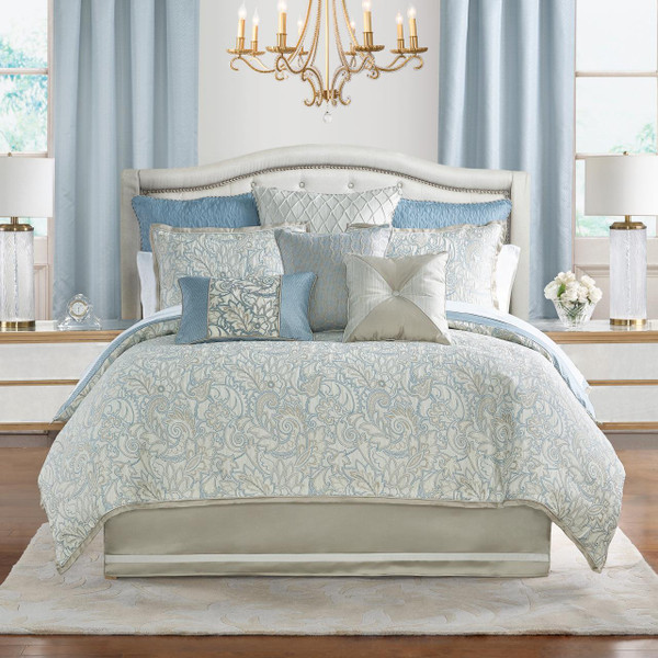 Springdale Blue 6 Piece Comforter Set - 038992952076