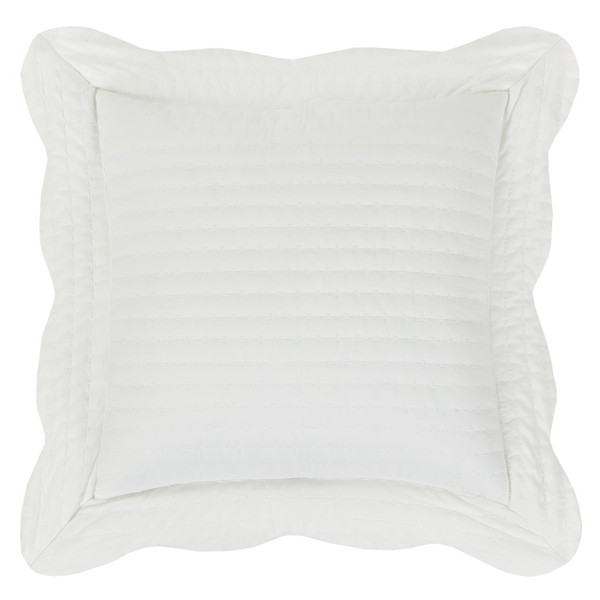Amherst White Square Pillow - 193842133897