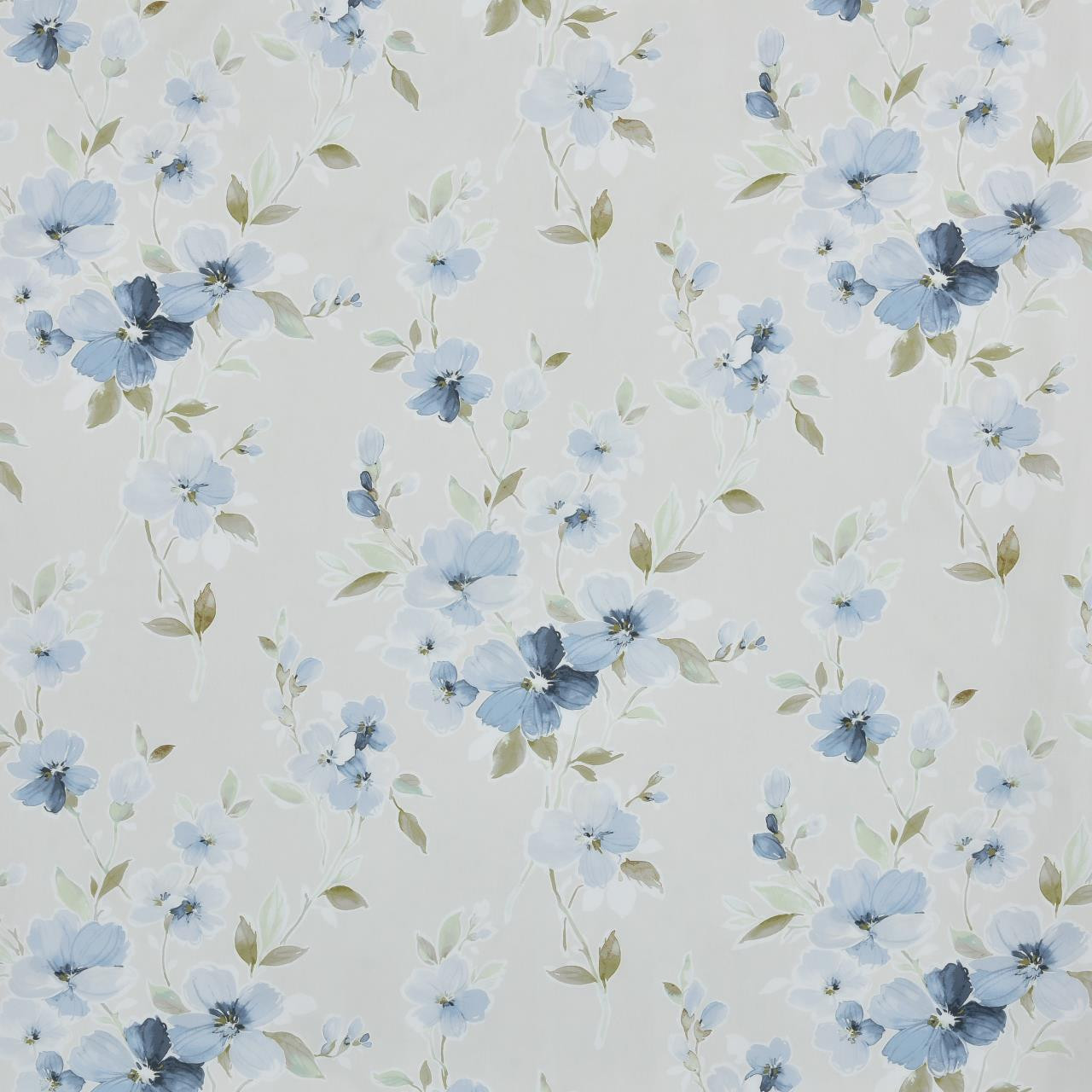 Cecelia Blue Curtain Pair - 193842133569