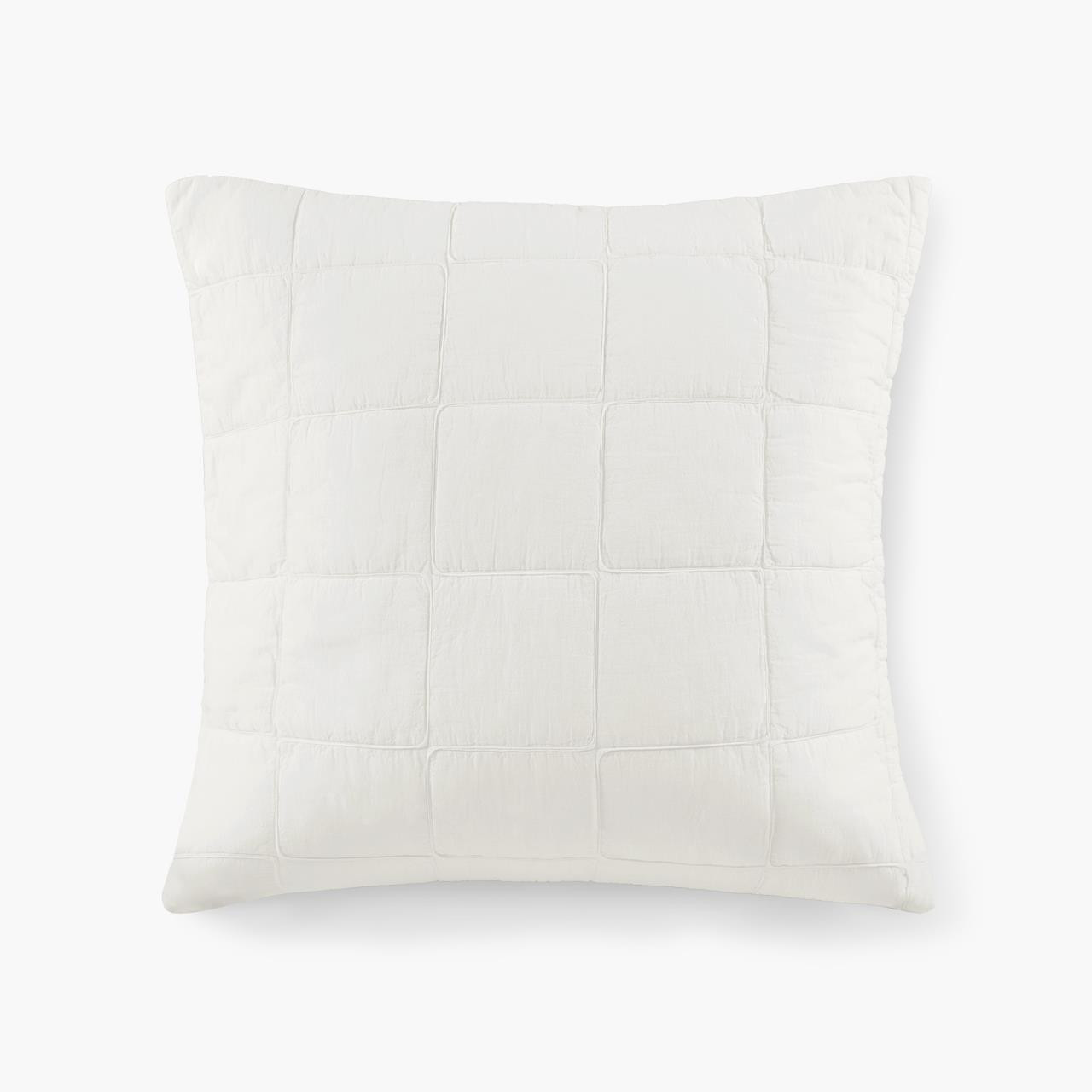 Gema Soft White Euro Sham by Croscill Paul's Home Fashions