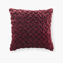 Winchester Burgundy Square Pillow - 221642139112