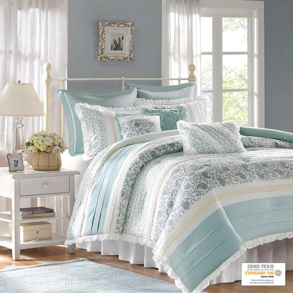 Dawn Aqua Comforter Set - 675716445775