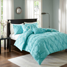 Kasey Aqua Comforter Set - 675716878214