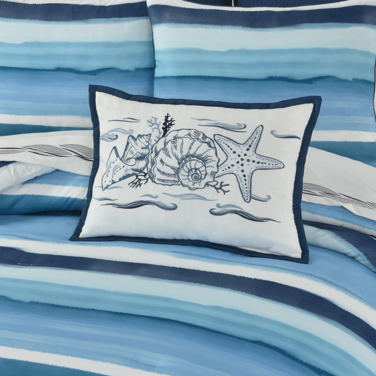 Balboa Blue Boudoir Pillow by Royal Court Paul's Home Fashions