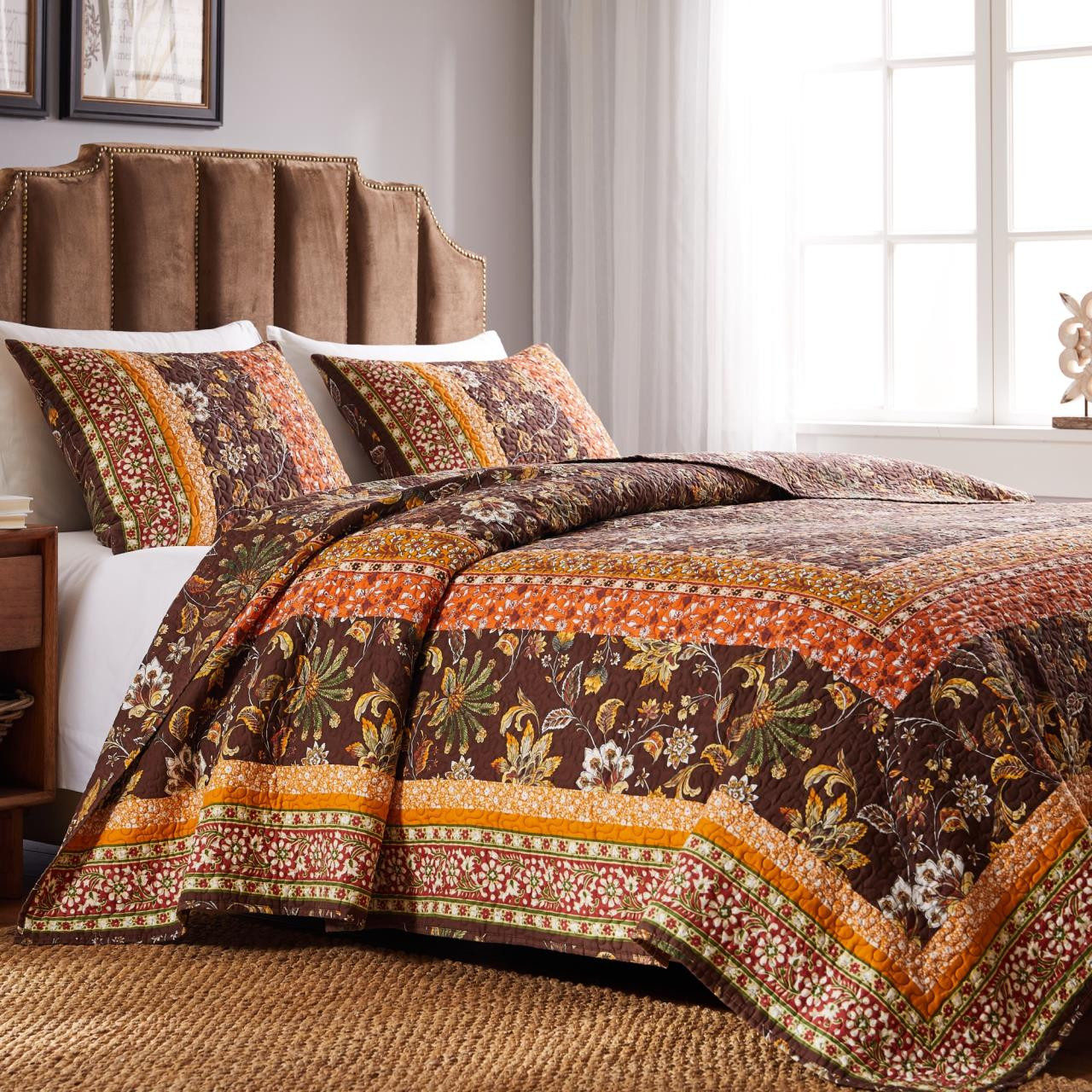 Audrey Chocolate Quilt Collection -