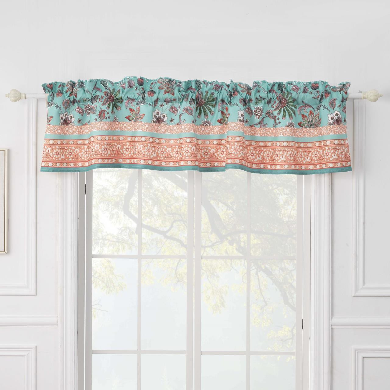 Audrey Turquoise Valance by Greenland Home Fashions | Paul's Home Fashions
