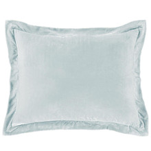 Stella Icy Blue Silk Velvet Flanged Dutch Euro Pillow - 840118810654