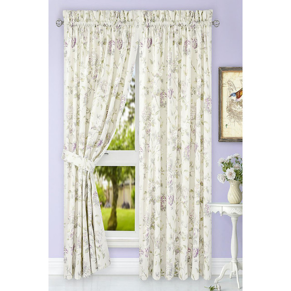Abigail Floral Curtains - 730462126955