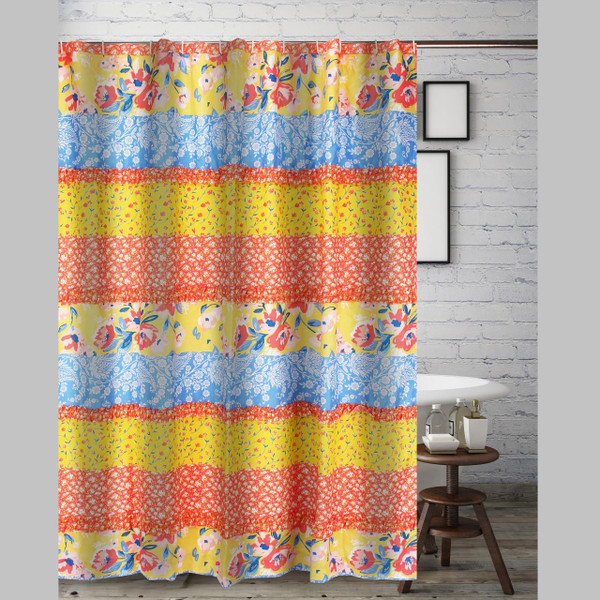 Skylar Calico Shower Curtain - 636047431189