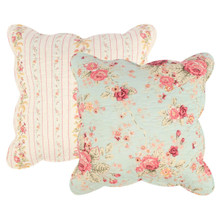 Antique Rose Blue Pillow Set - 636047437686